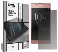 dipos Black Privacy Screen Protector - Privacy Filter Screen Protector compatible with Sony Xperia; with Anti-Reflective Effect