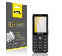 dipos FLEX 2x Clear Screen Protector for Philips E2221 | HD Clear, 100% Screen Coverage, Full Cover Film, Self-Healing, Bubble-Free, Fingerprint Compatible, Easy Installation