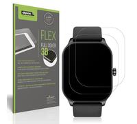 dipos FLEX 2x matte Protective Film compatible with Amazfit Pop 3s, Anti-Reflective, Fingerprint-ID Compatible, Case-Friendly