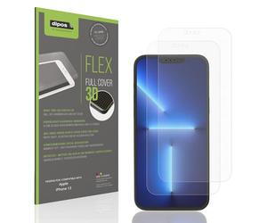dipos FLEX 2x matte Protective Film compatible with Apple iPhone 13, Anti-Reflective, 100% Screen Coverage, Fingerprint-ID Compatible, Case-Friendly, Full Cover Screen Protector Film