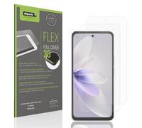 dipos FLEX 2x matte Protective Film compatible with Cubot Note 60, Anti-Reflective, 100% Screen Coverage, Fingerprint-ID Compatible, Case-Friendly, Full Cover Screen Protector Film