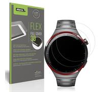 dipos FLEX 2x matte Protective Film compatible with Huawei Watch 4 Pro Space Edition, Anti-Reflective, 100% Screen Coverage, Case-Friendly, Full Cover Screen Protector Film