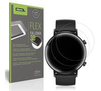 dipos FLEX 2x matte Protective Film compatible with Huawei Watch GT2 42mm, Anti-Reflective, 100% Screen Coverage, Fingerprint-ID Compatible, Case-Friendly, Full Cover Screen Protector Film
