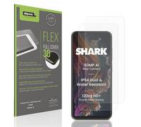 dipos FLEX 2x matte Protective Film compatible with Lava Shark 2, Anti-Reflective, 100% Screen Coverage, Fingerprint-ID Compatible, Case-Friendly, Full Cover Screen Protector Film
