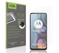 dipos FLEX 2x matte Protective Film compatible with Motorola E15, Anti-Reflective, 100% Screen Coverage, Fingerprint-ID Compatible, Case-Friendly, Full Cover Screen Protector Film