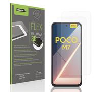 dipos FLEX 2x matte Protective Film compatible with Xiaomi Poco M7, Anti-Reflective, 100% Screen Coverage, Fingerprint-ID Compatible, Case-Friendly, Full Cover Screen Protector Film