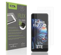 dipos FLEX 2x matte Protective Film compatible with ZTE Nubia Flip 2 5G, Anti-Reflective, 100% Screen Coverage, Fingerprint-ID Compatible, Case-Friendly, Full Cover Screen Protector Film