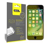 dipos FLEX 3x Clear Screen Protector for Apple iPhone 8 | HD Clear, 100% Screen Coverage, Full Cover Film, Self-Healing, Bubble-Free, Fingerprint Compatible, Easy Installation