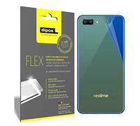 dipos I 3x Screen Protector compatible with Oppo Realme C1 back - Covers Screen 100% - Protective Film