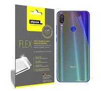 dipos I 3x Screen Protector compatible with Xiaomi Redmi Note 7 back - Covers Screen 100% - Protective Film