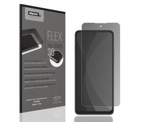 dipos FLEX Privacy Screen Protector for Huawei Nova Y73s | 2-Way Anti-Spy, Matte, 100% Screen Coverage, Full Cover, Self-Healing, Bubble-Free, Fingerprint Compatible, Easy Installation