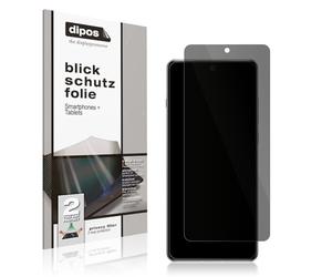 dipos FLEX Privacy Screen Protector matte compatible with OnePlus 12, Fingerprint-ID Compatible, Case-Friendly, Full Cover Film, Anti-Spy Screen Protector filter 2-Way