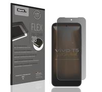 dipos FLEX Privacy Screen Protector matte compatible with Vivo T5, 100% Display Coverage, Fingerprint-ID Compatible, Case-Friendly, Full Cover Film, Anti-Spy Screen Protector filter 2-Way