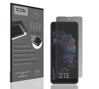 dipos FLEX Privacy Screen Protector matte compatible with ZTE Nubia Flip 2 5G, 100% Display Coverage, Fingerprint-ID Compatible, Case-Friendly, Full Cover Film, Anti-Spy Screen Protector filter 2-Way