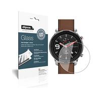 dipos I 2x Screen Protector compatible with Amazfit GTR 47mm Smartwatch Flexible Glass 9H Display Protection