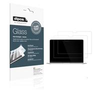 dipos I 2x Screen Protector compatible with Apple MacBook Air 15 Zoll M4 2025 Flexible Glass 9H Display Protection