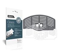 dipos I 2x Screen Protector compatible with DeLonghi Magnifica ESAM 2500.B stainless steel grate Flexible Glass 9H Display Protection