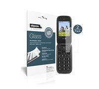dipos I 2x Screen Protector compatible with Doro PhoneEasy 613 Flexible Glass 9H Display Protection
