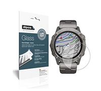 dipos I 2x Screen Protector compatible with Garmin fenix 6X Solar Flexible Glass 9H Display Protection