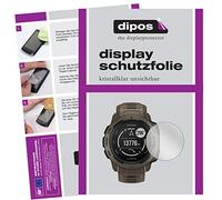 dipos I 2x Screen Protector compatible with Garmin Instinct Tactical Edition Protection Films clear