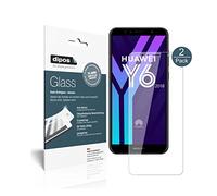 dipos I 2x Screen Protector compatible with Huawei Y6 (2018) Flexible Glass 9H Display Protection (1x front & 1x back)