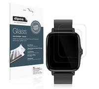dipos I 2x Screen Protector compatible with Kaseemi 1,7 inch Smartwatch Flexible Glass 9H Display Protection