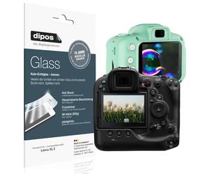dipos I 2x Screen Protector compatible with Leica SL3 Flexible Glass 9H Display Protection