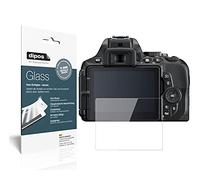 dipos I 2x Screen Protector compatible with Nikon D 5600 Flexible Glass 9H Display Protection