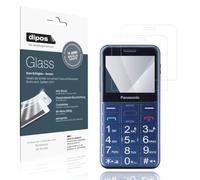dipos I 2x Screen Protector compatible with Panasonic KX-TU155 Flexible Glass 9H Display Protection
