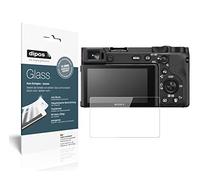 dipos I 2x Screen Protector compatible with Sony Alpha 6100 Flexible Glass 9H Display Protection