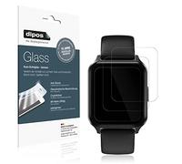 dipos I 2x Screen Protector compatible with Touchelex 1,52 inch Smartwatch Flexible Glass 9H Display Protection