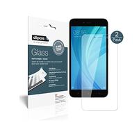 dipos I 2x Screen Protector compatible with Xiaomi Note 5A Prime Flexible Glass 9H Display Protection