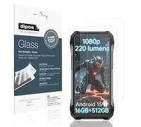 dipos I 2x Screen Protector matte compatible with 8849 Tank X Flexible Glass 9H Display Protection