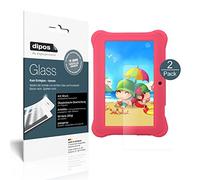 dipos I 2x Screen Protector matte compatible with Alldaymall A88SK 17,8 cm (7 inch) Flexible Glass 9H Display Protection