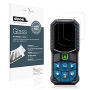 dipos I 2x Screen Protector matte compatible with Bosch Professional Laser GLM 50-23 Flexible Glass 9H Display Protection