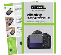 dipos I 2x Screen Protector matte compatible with Canon EOS 750D Protection Films