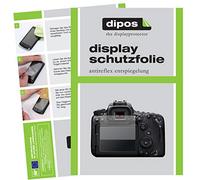 dipos I 2x Screen Protector matte compatible with Canon EOS 90D Protection Films