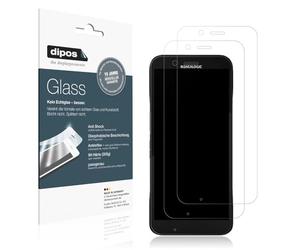 dipos I 2x Screen Protector matte compatible with Datalogic Memor 17 HC Flexible Glass 9H Display Protection