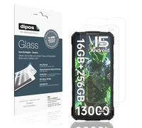 dipos I 2x Screen Protector matte compatible with Doogee Fire7 Outdoor Flexible Glass 9H Display Protection