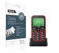 dipos I 2x Screen Protector matte compatible with Doro Leva E10 Flexible Glass 9H Display Protection