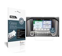 dipos I 2x Screen Protector matte compatible with Ford Mustang Navi (ab BJ 2015) Flexible Glass 9H Display Protection