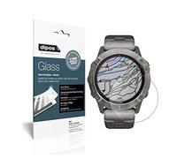 dipos I 2x Screen Protector matte compatible with Garmin fenix 6X Solar Flexible Glass 9H Display Protection