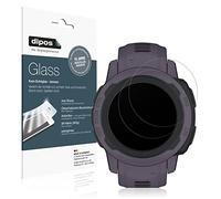 dipos I 2x Screen Protector matte compatible with Garmin Instinct 2S (45mm) Flexible Glass 9H Display Protection