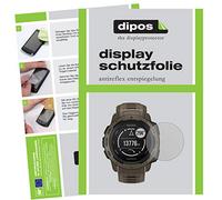 dipos I 2x Screen Protector matte compatible with Garmin Instinct Tactical Edition Protection Films