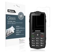 dipos I 2x Screen Protector matte compatible with Hammer Rock LTE Flexible Glass 9H Display Protection