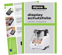 dipos I 2x Screen Protector matte compatible with Monsieur Cuisine smart SKMS 1200 A1 Protection Films