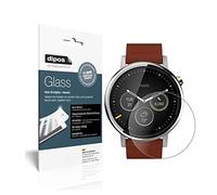 dipos I 2x Screen Protector matte compatible with Motorola Moto 360 (2019) Flexible Glass 9H Display Protection