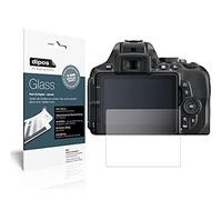 dipos I 2x Screen Protector matte compatible with Nikon D 5600 Flexible Glass 9H Display Protection
