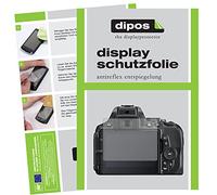 dipos I 2x Screen Protector matte compatible with Nikon D 5600 Protection Films