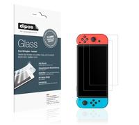 dipos I 2x Screen Protector matte compatible with Nintendo Switch OLED Flexible Glass 9H Display Protection
